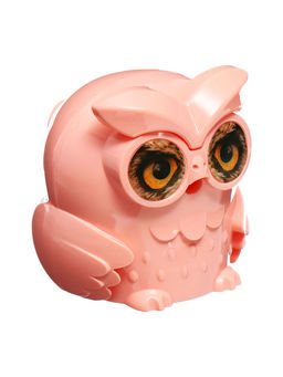 Точилка для карандашей механическая Calligrata «Сова», с контейнером, персиковая