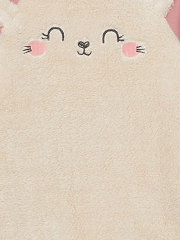 Bisiklet Yaka Uzun Kollu Nak?? Detayl? Pel?? K?z Bebek Tulum - Waikiki фото 2