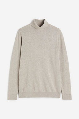 Jersey de cuello alto en punto fino Slim Fit