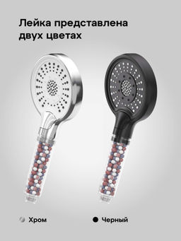 Лейка для душа с фильтром Daisy (черый)