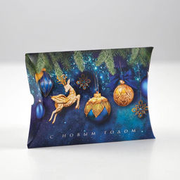 Цена за 5 шт. Коробка сборная фигурная Новогодние шары, 11 8 2 см - Дарите счастье фото 2