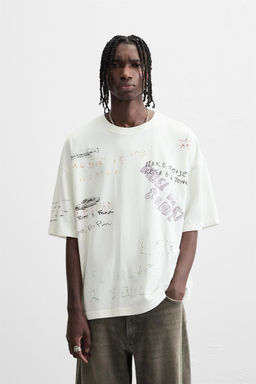 WASHED GRAPHIC T-SHIRT - Zara фото 2