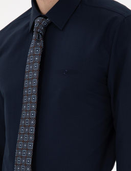 Lacivert Slim Fit Uzun Kollu Basic G_mlek - Pierre cardin фото 6