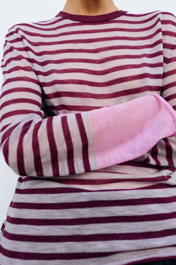 JERSEY PUNTO RAYAS / Burdeos - Zara фото 6