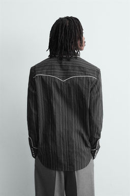 WESTERN SHIRT WITH PIPING - Zara фото 11