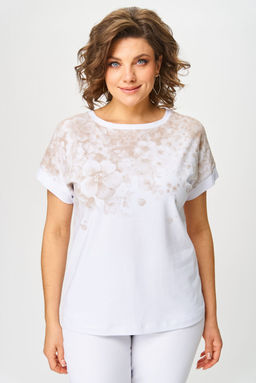 Футболка Rumoda 2258 капучино, белый