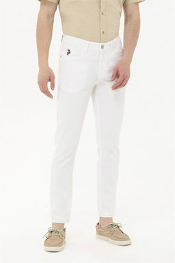 Мужские белые брюки из плотной ткани - U.s. polo assn фото 2