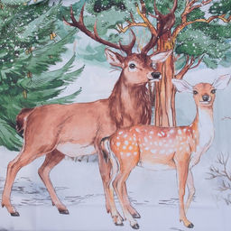 Шторы «Этель. Лесная сказка», 145×260 см, 2 шт., 140 г/м²