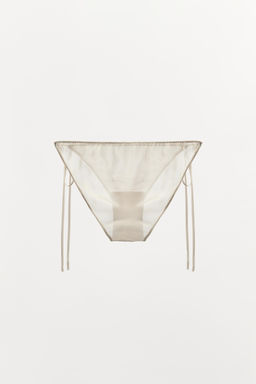 BRAGUITA SEDA 100% LAZADAS / blanco - Zara фото 6