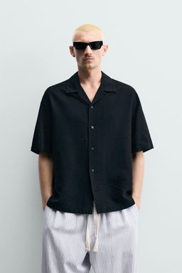 CAMISA REGULAR FIT FLUIDA / Negro - Zara фото 2