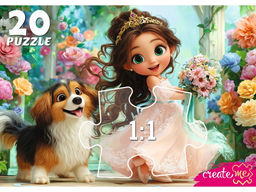 MAXI-пазлы "Принцесса с собачкой" (УК20-2388) 20 элементов
