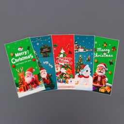 Цена за 50 шт. Пакет подарочный новогодний, для сладких подарков Новогодний МИКС №2 13?27 см1 см - UPAK LAND фото 9