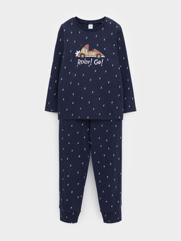 К 1637/синий 1410 Н032 пижама дет