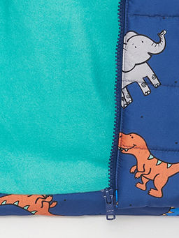 Kap??onlu Bask?l? Erkek Bebek ?i?me Yelek - Waikiki фото 3