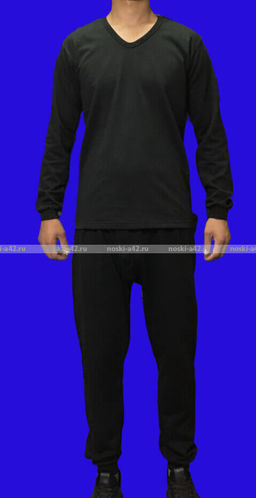 Цена за 1 шт. 1 комплект - Термобелье мужское с начесом Узбекистан цвет ТЕМНО-СИНИЙ