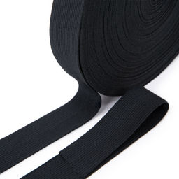 Лента эластичная 25 мм  1 мм 8с686 Ч 20 м тканая черный
