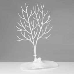 Подставка для украшений «Олень», 25×15×41 см, прямоугольное основание, белая