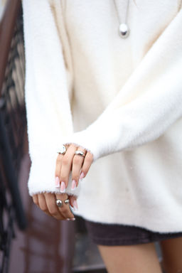 Джемпер вязаный женский SOFT, айвори - Inzibe фото 11