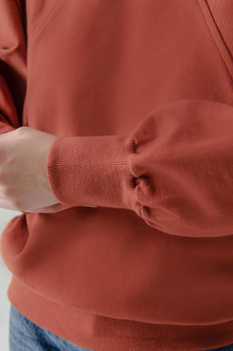 Арт. 15118 Свитшот женский с горлом one size (42-50) Цвет:терракотовый - Калинка фото 5