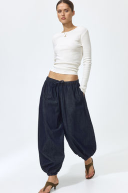 Pantal?n globo en denim - H&m фото 3