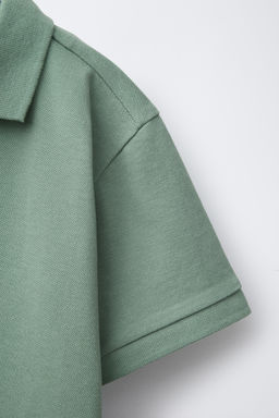 POLO B?SICO PIQU? / Khaki - Zara фото 4