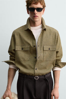 CHECK FLANNEL SHIRT AARON LEVINE X ZARA фото 5