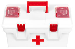 Ящик для медикаментов-аптечка 16 л 40,5*23,5*21 см Массимос крыш.с 2-мя защел.и 2-мя органай+вклад - Elan gallery фото 26