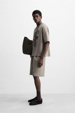 PLEATED TECHNICAL BERMUDA SHORTS - Zara фото 13