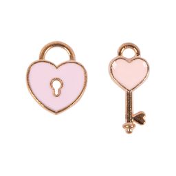 Zlatka Подвеска MFG 10 х 2 шт №25 Ключ с замком 7 x 16, 11 x 13 мм