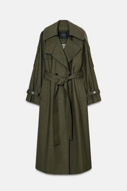 ZW COLLECTION LIMITED EDITION OVERSIZE TRENCH COAT - Zara фото 11