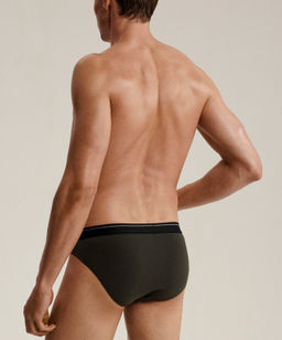 ATLANTIC 3MP-094 Трусы спорт Solid - набор (3 шт.) темно-фиолетовый + черный + темный хаки  фото 3