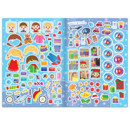 Активити-книга 250 наклеек Фабрика Деда Мороза, 12 стр. - Буква-ленд фото 4