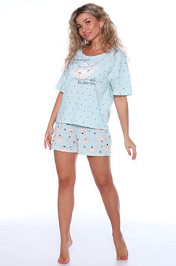 Женская хлопковая пижама с шортами Trikotel  фото 2