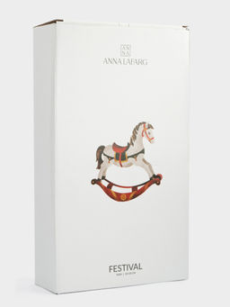 Блюдо, 31х18 см, керамика, овальное, красное, Лошадка, Festival - Anna lafarg фото 6