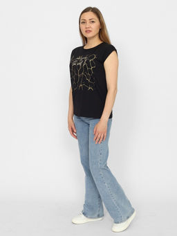 CRB wear/CSSW 60263-22 Футболка женская,черный/Ex.Cherubino  фото 3
