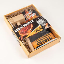 Кухонный набор Bbq master,варежка-прихватка 20х28см, молоток деревянный - Доляна фото 6