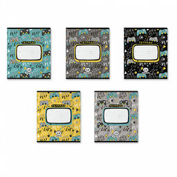 Цена за 10 шт. Тетрадь школьная ученическая ErichKrause Gamepad, 12 листов, клетка (в плёнке по 10 шт.)_MIX-PACK  фото 2