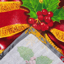 Набор кухонных полотенец Доляна Новогодние игрушки 35х60см-2шт, 100% хл фото 7