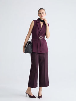 Ceket Yaka Kad?n Klasik Yelek