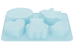 Форма для выпечки 5 ячеек 26*17*4 см голубая - Elan gallery фото 6