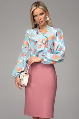 Юбка Лима (экокожа/розовый) - Эльза фото 20