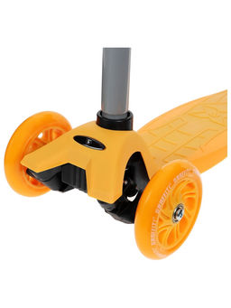 Самокат GRAFFITI Baby, колёса световые PU 120/70 мм, ABEC 7, цвет оранжевый