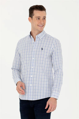 U. S. Polo Assn Мужская синяя рубашка в клетку - U.s. polo assn фото 10
