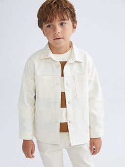 Basic Gabardin Uzun Kollu Erkek ?ocuk G?mlek