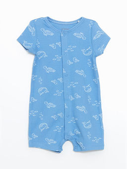 Erkek Bebek Tulum ve Mama ?nl??? 2li Tak?m