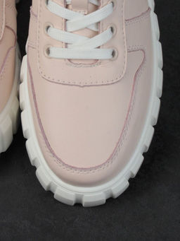 05-PDA96-2 LT. PINK Кроссовки женские (натуральная кожа)