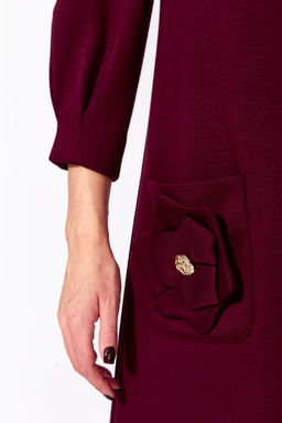 Платье ТАиЕР 1401 винный  фото 3