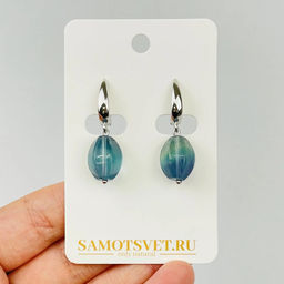 Серьги из Флюорита