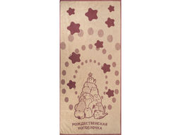 6с102.411ж1 Котоёлочка (слива1) Полотенце махровое 67х150см