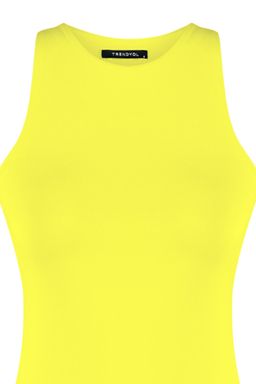 Sar? Halter Yaka Vucuda Oturan Esnek Alttan C?tc?tl? Orme Body TWOSS20BD0044